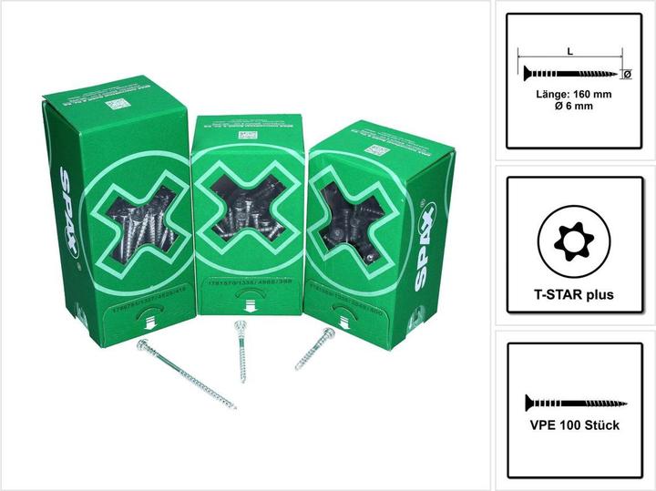 Actual product image Spax Adjustment screws (100 Screws per piece)