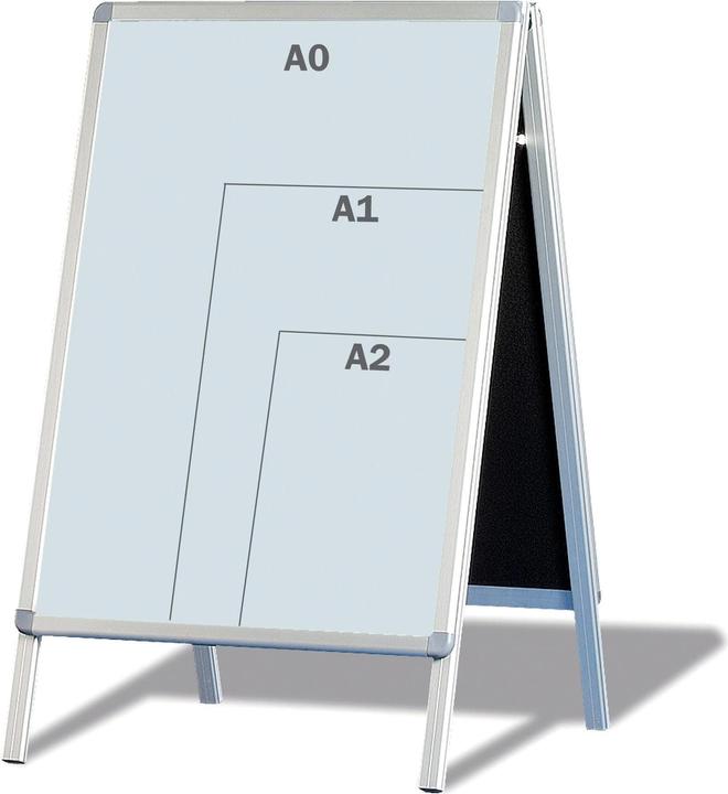 Produktbild Franken Kundenstopper Standard BSA0 DIN A0 Aluminium silber (A0)
