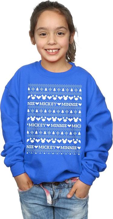 Immagine prodotto Disney Mickey And Minnie Christmas Fair Isle Felpa Ragazze (140, 146)