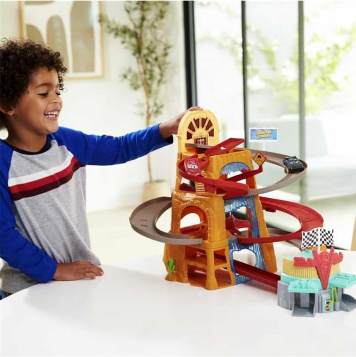 Actual product image Disney Cars Radiator Springs Mountain Race Playset