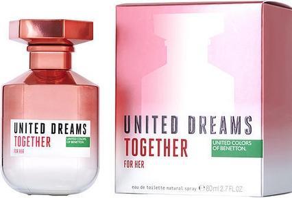 Actual product image Benetton United Dreams for her Together (Eau de toilette, 80 ml)