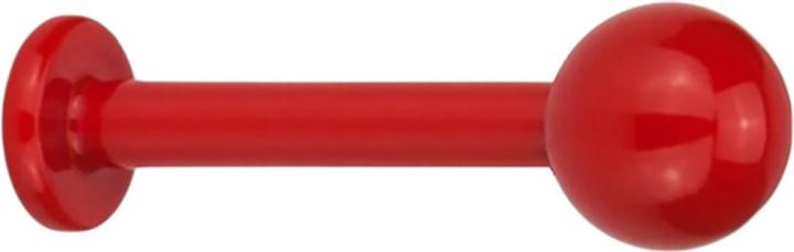 Produktbild Star Piercing Micro Labret Fire Red mit Kugel (ohne Messing, Chirurgenstahl 316L)