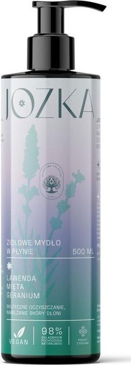 Produktbild Dary Natury Kräuterflüssige Seife (Lavendel, Minze, Geranium) 500 ml - Jozka (Naturgeschenke) (Flüssigseife, 500 ml)