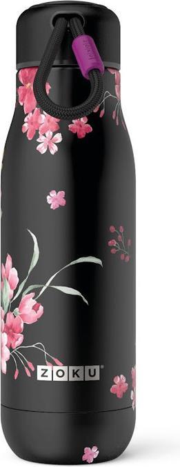 Produktbild ZOKU Edelstahl Trinkflasche M 500ml Midnight Floral (0.50 l)