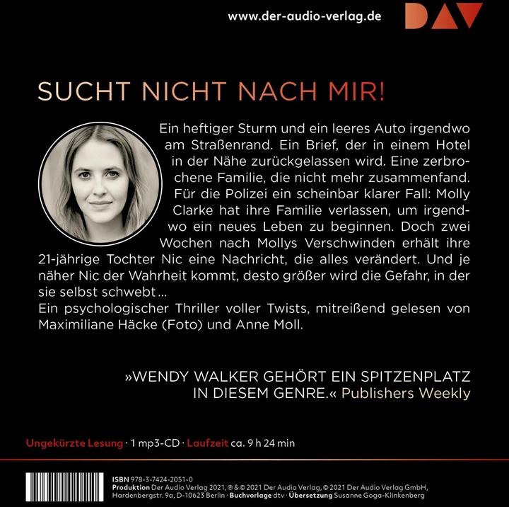 Produktbild Herzschlag der Angst (Wendy Walker, Deutsch)