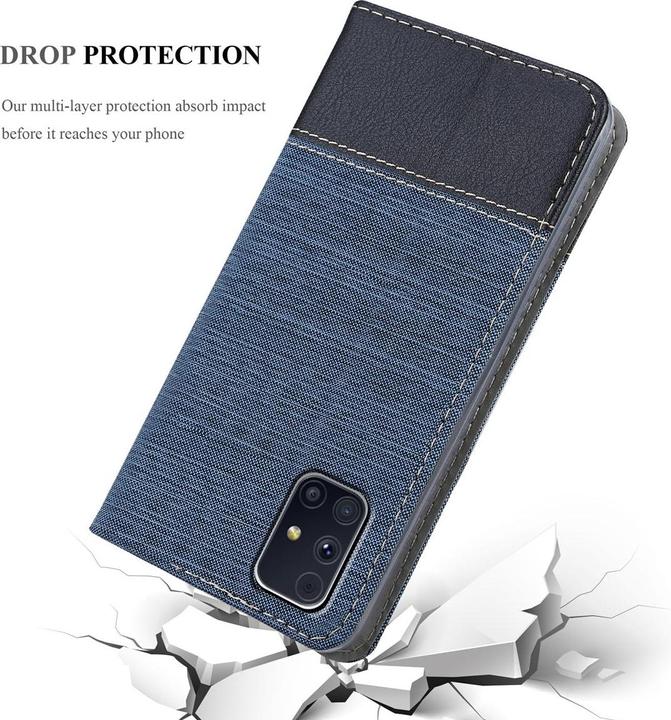 Actual product image Cadorabo Book Jeans Optics Cover (Samsung Galaxy M31s)