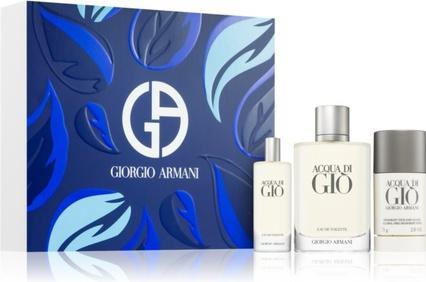 Actual product image Giorgio Armani Acqua di Giò Homme Set Eau de Toilette 100ml + Deodorant Stick 75ml + Travel Size 15ml (Fragrance set)