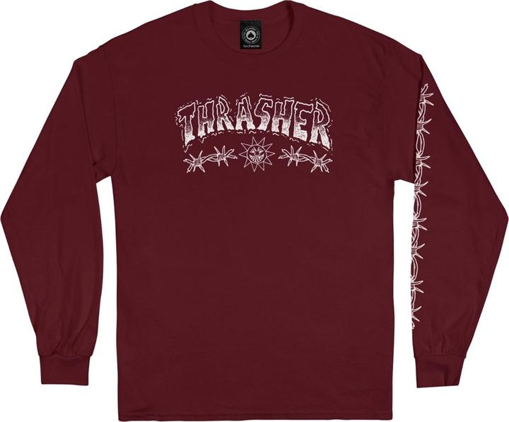 Actual product image Thrasher Barbed Wire by Mike Gigliotti Longsleeve (M)