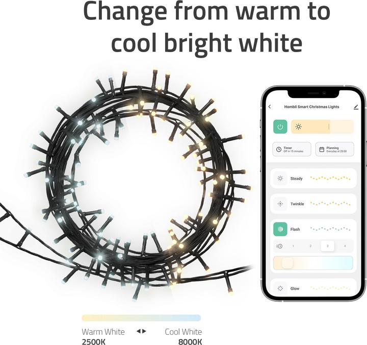 Produktbild Hombli Smartes Weihnachtslicht (20 m)
