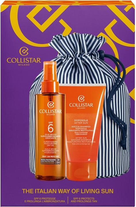 Produktbild Collistar CS Sun - Giftset Supertanning Moisturizing Dry Oil Spf 6 (Sonnenöl, Bis SPF 10, 200 ml)