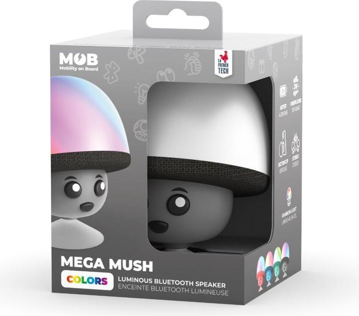 Image du produit MOB Mega Mush Champignon Speaker Noir (3 h, Fonctionnement sur secteur)