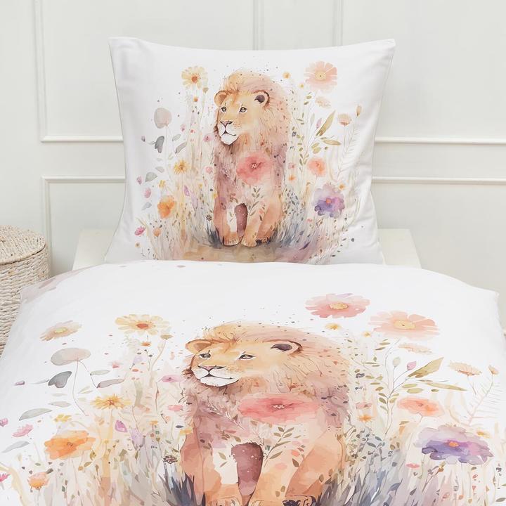 Produktbild Traumschlaf Löwe (Bettwäsche Set, 135x200 cm + 80x80 cm)