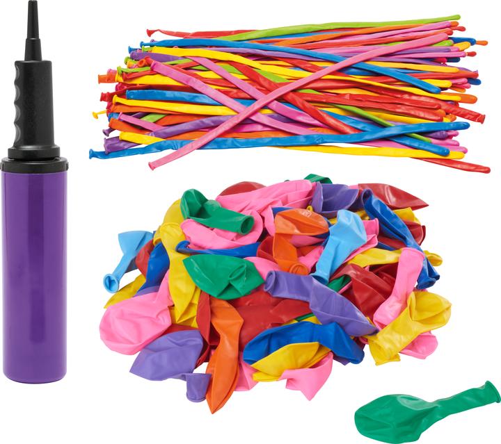 Actual product image VBS Balloons with balloon pump, party balloons and balloon pump for birthdays, balloons for weddings