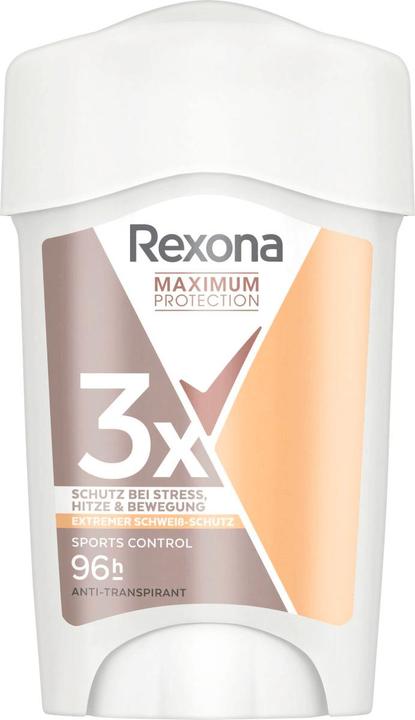 Actual product image Rexona Maximum Protection Deocreme Deodorant Antiperspirant Sports Control - 45 Ml (Stick)