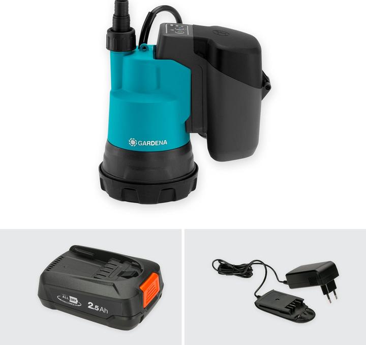 Gardena Battery clear water submersible pump (Clear water pump)