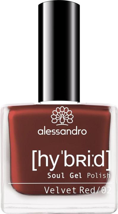 Alessandro Nagellack Hybrid 115 Velvet Red (115 Velvet Red, Gel-Effekt Nagellack)