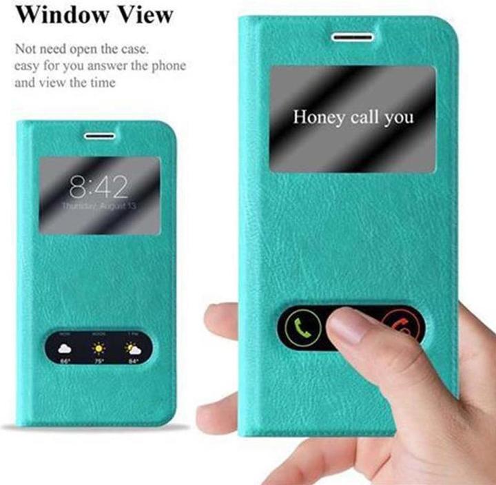 Produktbild Cadorabo Book mit View Doppelfenster Cover (Samsung Galaxy J7 2016)