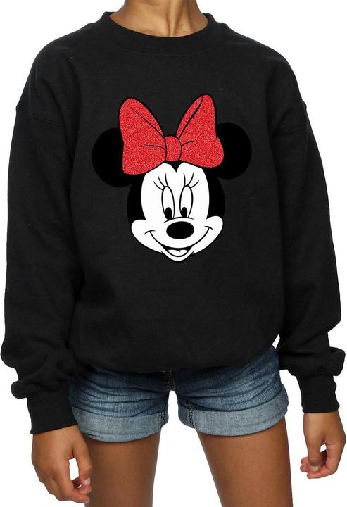 Produktbild Disney Girls Minnie Mouse Head Cotton Sweatshirt (152, 158)
