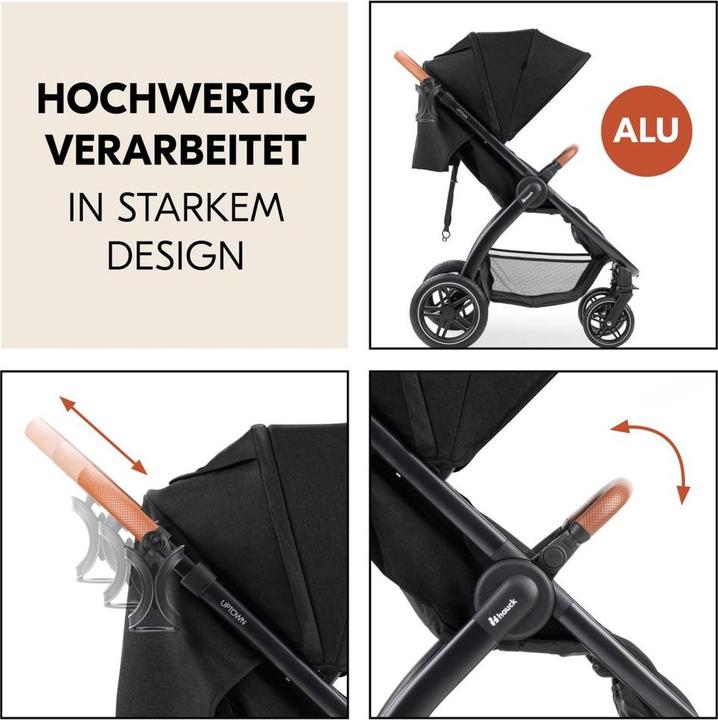 Immagine prodotto Hauck Passeggini e carrozzine Passeggino e carrozzine UpTown Black (con funzione reclinabile)