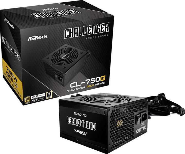 Actual product image AsRock Challenger CL-750G 750W 80+ Gold PSU (750 W)