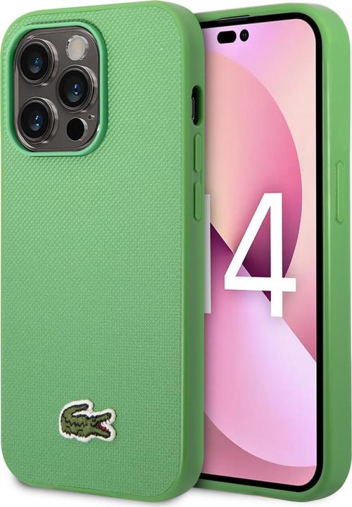 Actual product image Lacoste LCHMP14LPVCN iPhone 14 Pro 6.1" zielony/green hardcase Iconic Petit Pique MagSafe (Apple iPhone 14 Pro)