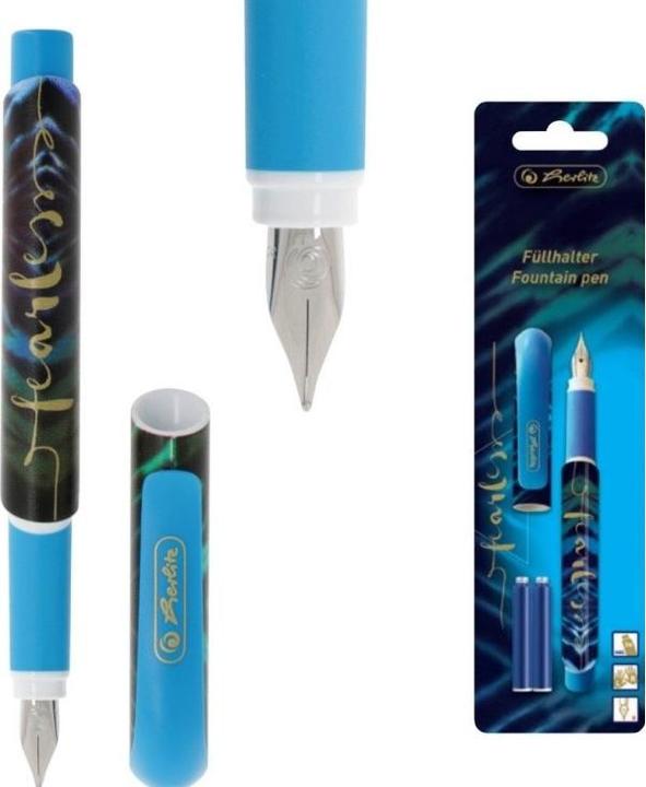 Actual product image Herlitz New Batik Fearless Fountain Pen (Blue, 1 x)