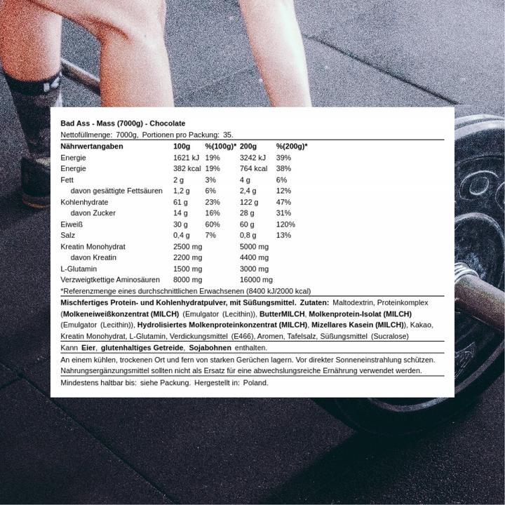 Actual product image Bad Ass Mass (Chocolate, 7000 g)