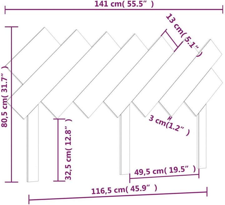 Actual product image VidaXL Ute (141 x 3 x 80.5 cm)
