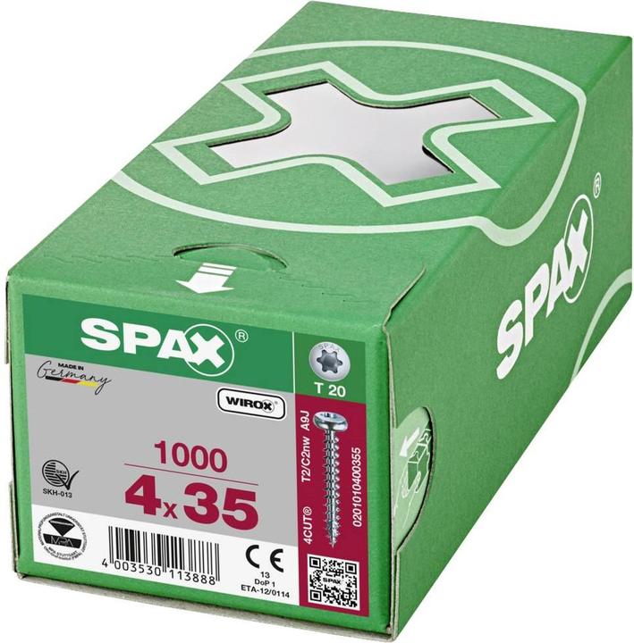 Immagine prodotto Spax Viti per truciolare PH T20 4,0x35 mm (1000 Viti per pezzo)