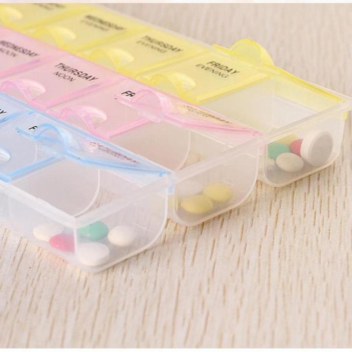 Actual product image Cbx Practical 7-day pill box for morning, midday and evening