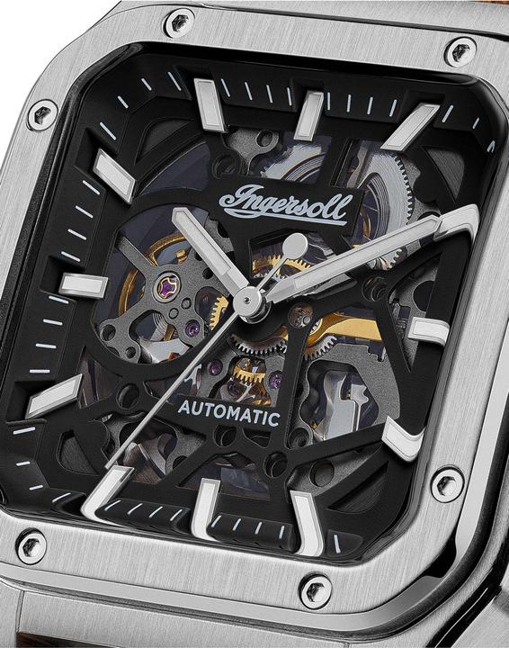 Actual product image Ingersoll 1892 Ingersoll I14503 Herrenuhr Ingersoll Ollie Automatik 45mm 5ATM (Skeleton watch)