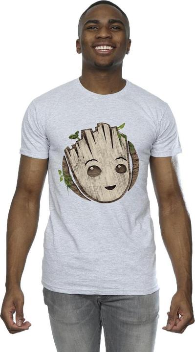 Produktbild I Am Groot Wooden Head TShirt (M)