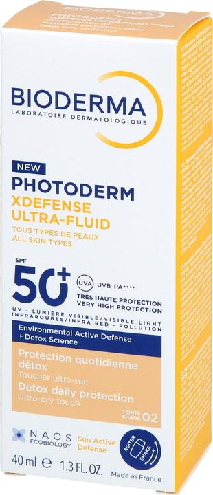 Bioderma Photoderm Xdefense Ultra Fluid SPF 50+ 40ml Shade 02 Light (SPF 50+, 40 ml)
