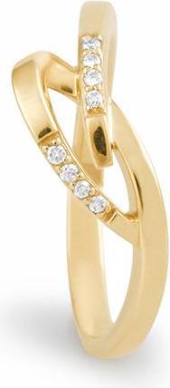 Actual product image Breuning RING - BRILL. 0,052 Ct. H/si (51, 585/14 K Gold)