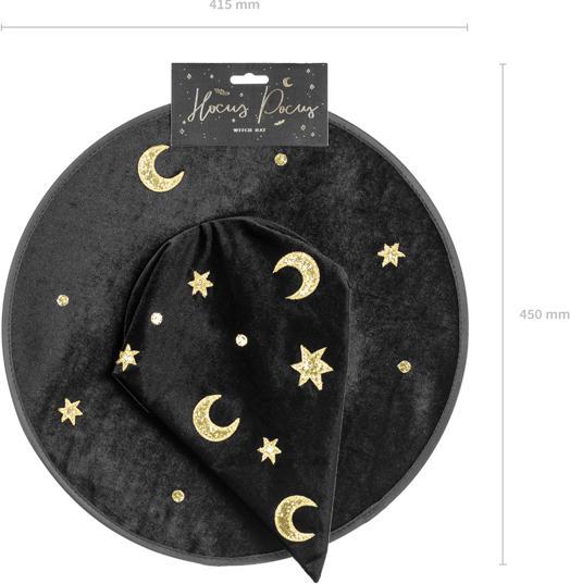 Image du produit Partydeco Chapeau de magicien(ne) enfant - étoiles et lunes