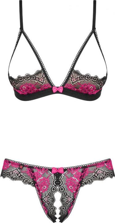 Obsessive Tulia Sujetador Y Tanga Con Aberturas Xs/S (S)