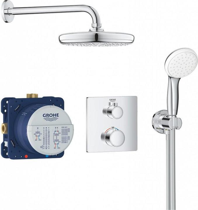 Produktbild Grohe Grohtherm Duschsystem UP mit Tempesta 210