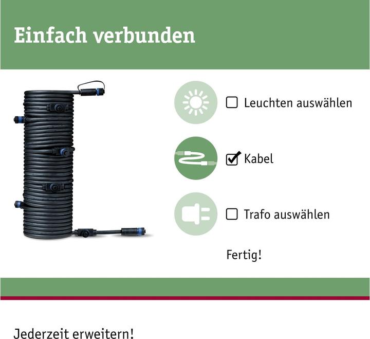 Produktbild Paulmann Outdoor Plug & Shine Kabel 1 in-7 out