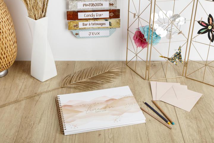 Produktbild Clairefontaine Evanescence Gästebuch (180 x 240 mm, Kariert, Weicher Einband)