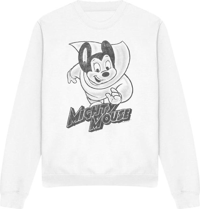 Actual product image Fruit of the Loom Unisex Adult Mighty Sketch Sweatshirt (M)