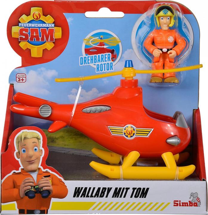 Produktbild Simba Brandweerman Sam Wallaby Helikopter met Tom Thomas
