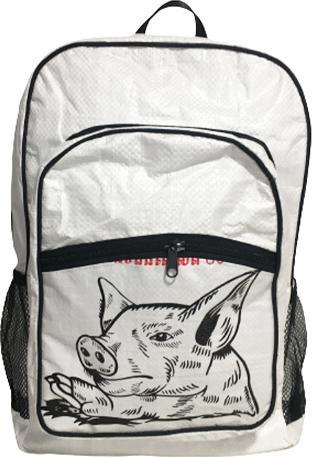 Produktbild Bekos Upcycling - Grosser Rucksack aus recycelten Futtersäcke Schwein (30 l)