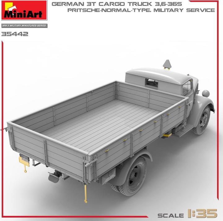 Produktbild 1:35 Dt. 3 To. Cargo Truck Pritschenw.