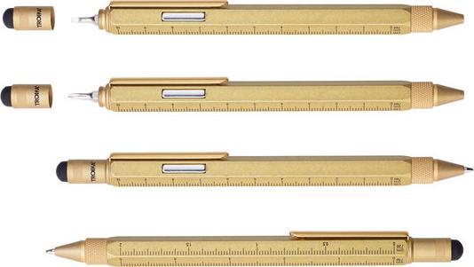 Troika CONSTRUCTION MAGNET Multitasking-Kugelschreiber, antik gold (Antikes Gold)