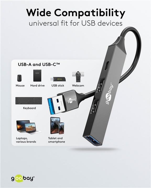 Produktbild Goobay 74458 (USB-A, 4 Ports)