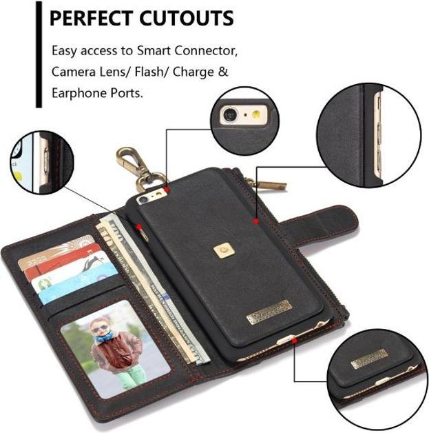 Produktbild Caseme Schlankes Leder Etui mit Portemonnaie (Apple iPhone 7 Plus, Apple iPhone 8 Plus)