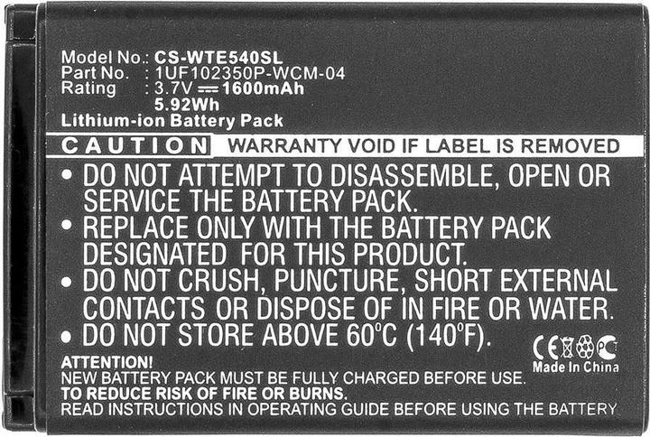 Produktbild CoreParts Battery for Wacom Tablet (1600 mAh)