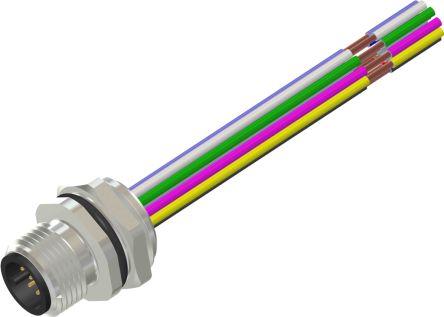 Produktbild Rs Pro M12 Rundsteckverbinder Stecker 12-polig / 1.5A, Tafelmontage IP 67