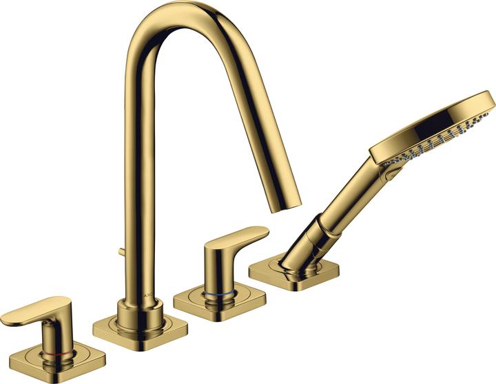 Produktbild Axor Citterio M 4-Loch Fliesenrandarmatur mit Hebelgriffen und Rosetten