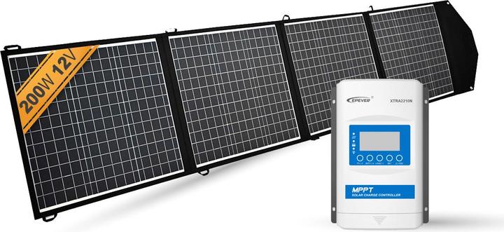 Produktbild Enjoy solar Faltbares Solarmodul Helios - 200W/12V Set (200 W, 4.50 kg)